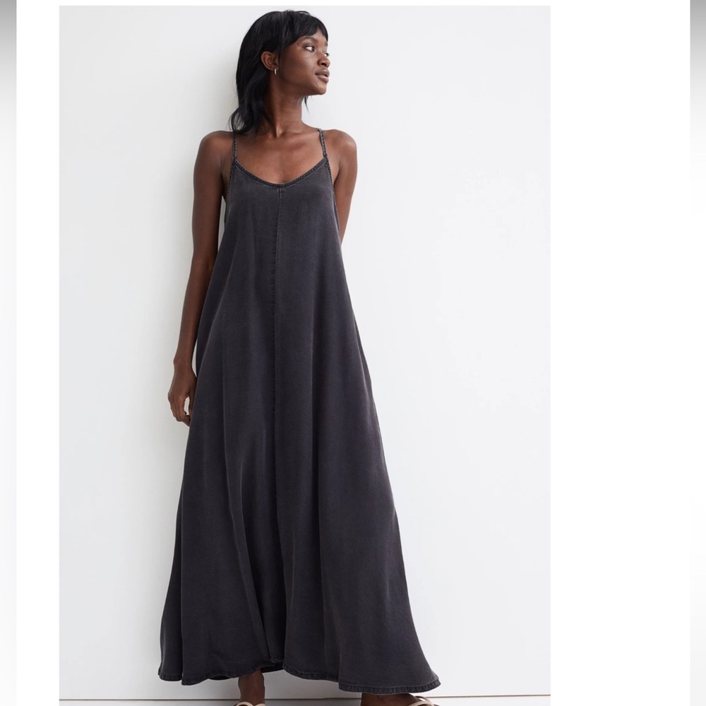 Joie Assymetrical Navy Blue Sleeveless Spaghetti Strap Sundress
